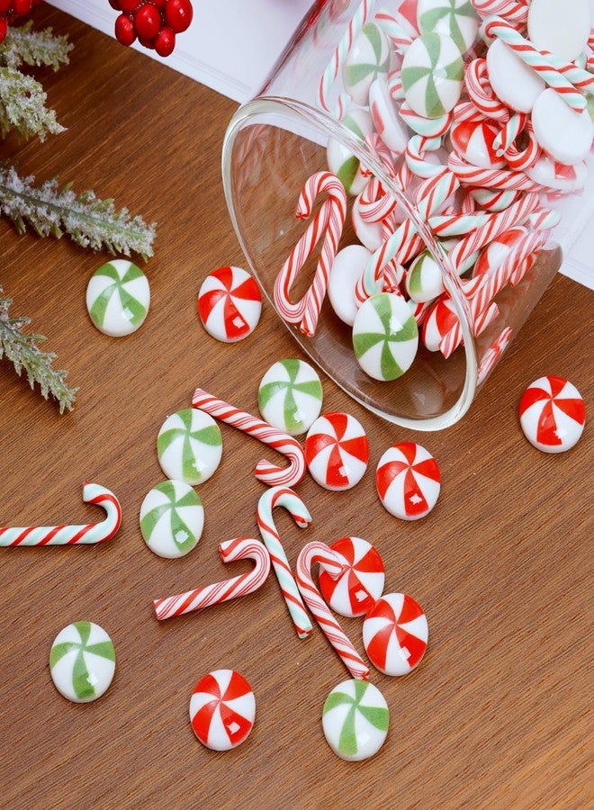 phnydreg 100Pcs Christmas Mini Candy Decorations Faux Candy Decorations for Christmas DIY Craft Supplies Party Decorations - Image 5